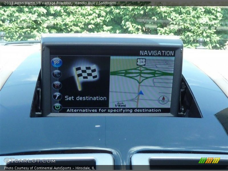 Navigation of 2011 V8 Vantage Roadster