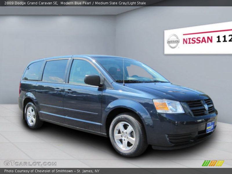 Modern Blue Pearl / Medium Slate Gray/Light Shale 2009 Dodge Grand Caravan SE