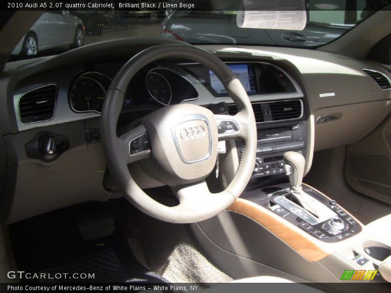 Brilliant Black / Linen Beige 2010 Audi A5 2.0T quattro Cabriolet