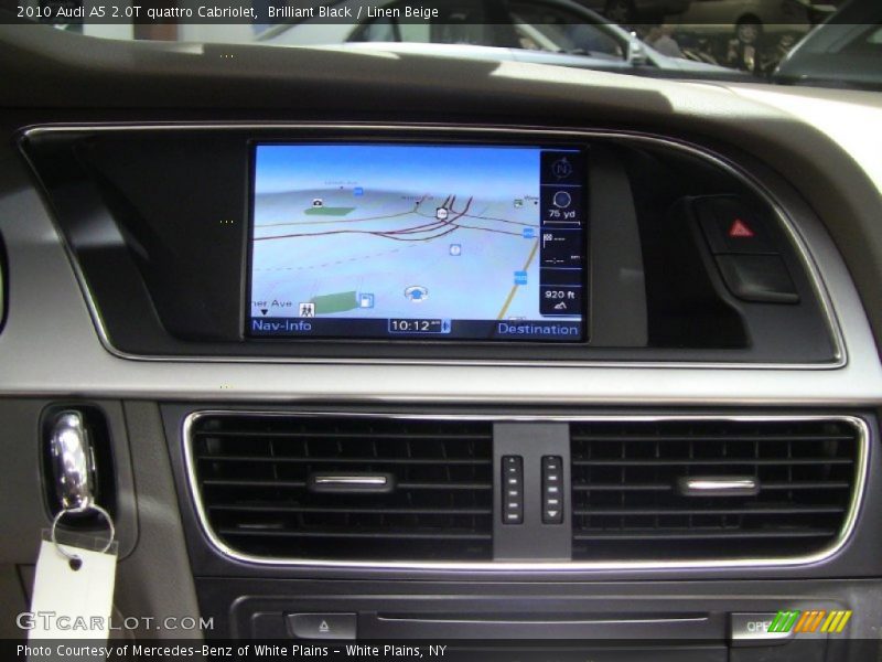 Brilliant Black / Linen Beige 2010 Audi A5 2.0T quattro Cabriolet