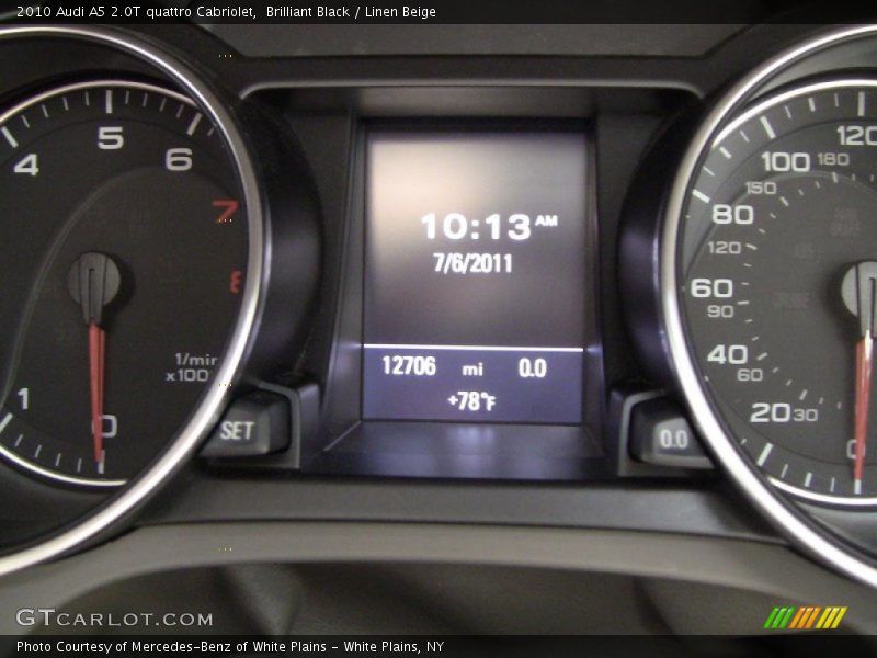 Brilliant Black / Linen Beige 2010 Audi A5 2.0T quattro Cabriolet