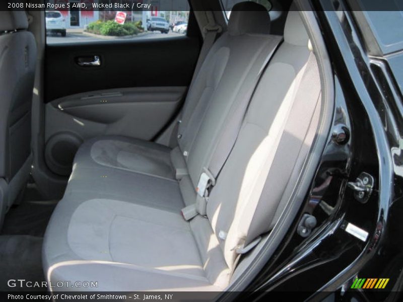 Wicked Black / Gray 2008 Nissan Rogue S AWD