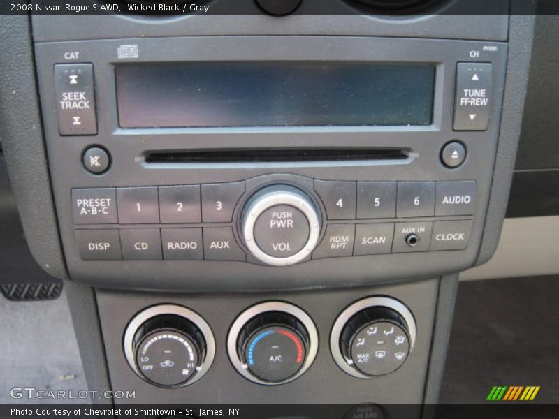 Wicked Black / Gray 2008 Nissan Rogue S AWD