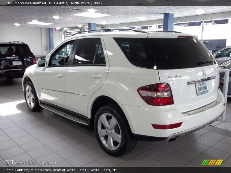 Arctic White / Black 2009 Mercedes-Benz ML 350 4Matic