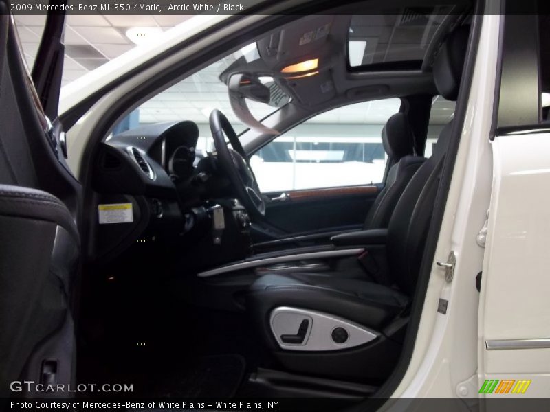 Arctic White / Black 2009 Mercedes-Benz ML 350 4Matic