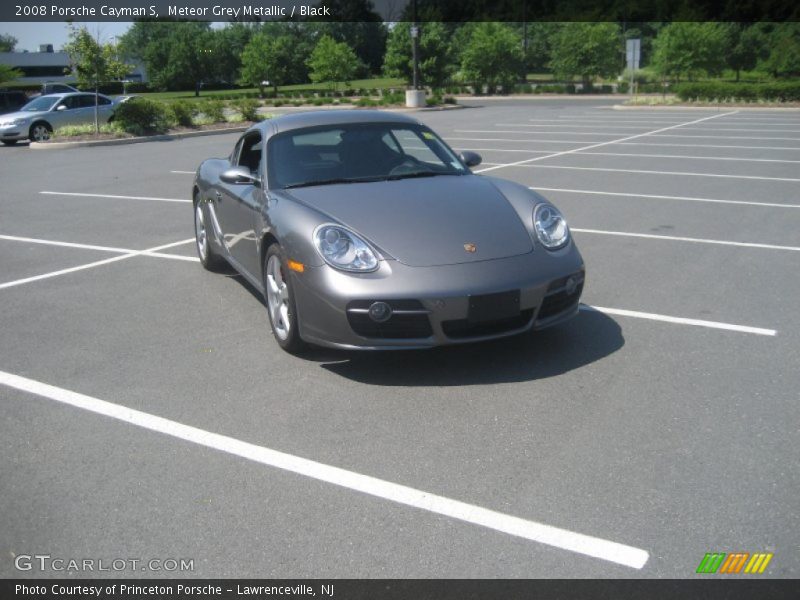 Meteor Grey Metallic / Black 2008 Porsche Cayman S