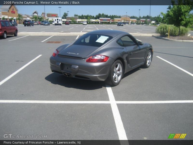 Meteor Grey Metallic / Black 2008 Porsche Cayman S