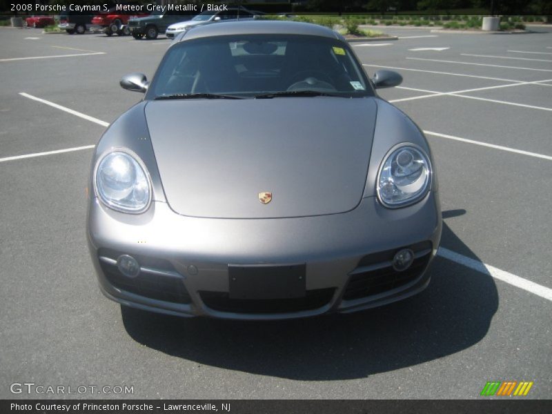 Meteor Grey Metallic / Black 2008 Porsche Cayman S