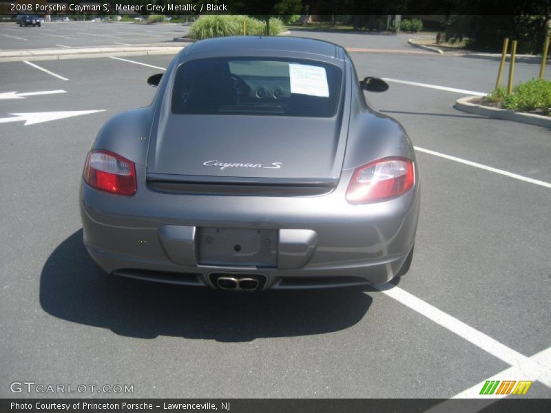 Meteor Grey Metallic / Black 2008 Porsche Cayman S