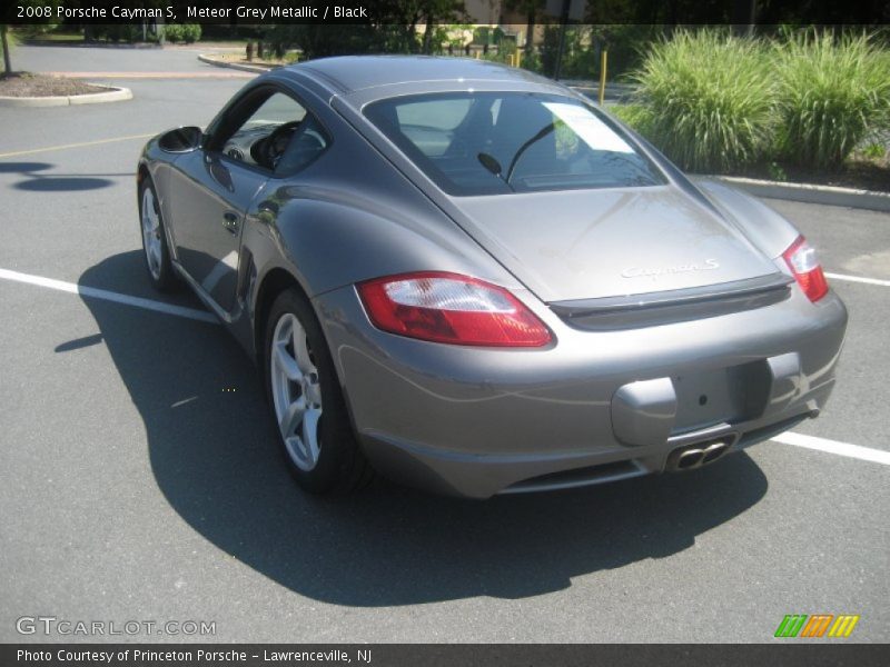 Meteor Grey Metallic / Black 2008 Porsche Cayman S