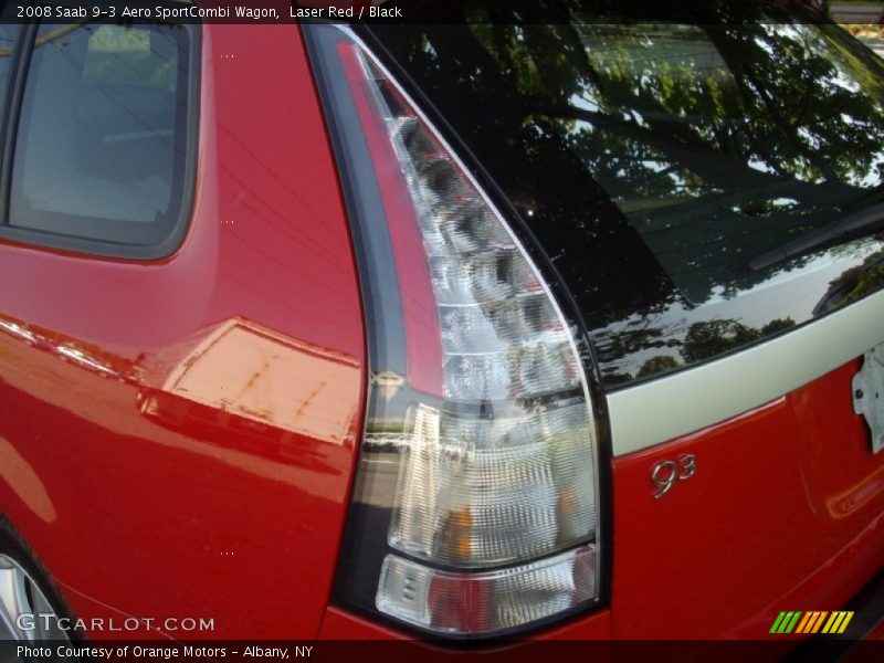 Laser Red / Black 2008 Saab 9-3 Aero SportCombi Wagon