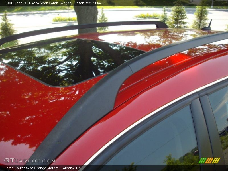 Laser Red / Black 2008 Saab 9-3 Aero SportCombi Wagon