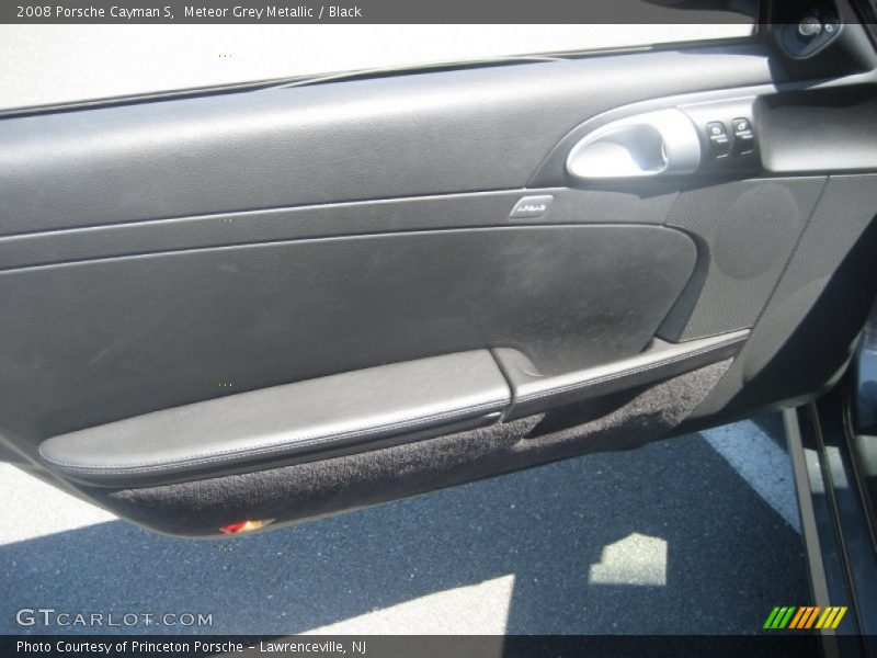 Meteor Grey Metallic / Black 2008 Porsche Cayman S