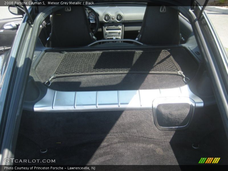 Meteor Grey Metallic / Black 2008 Porsche Cayman S