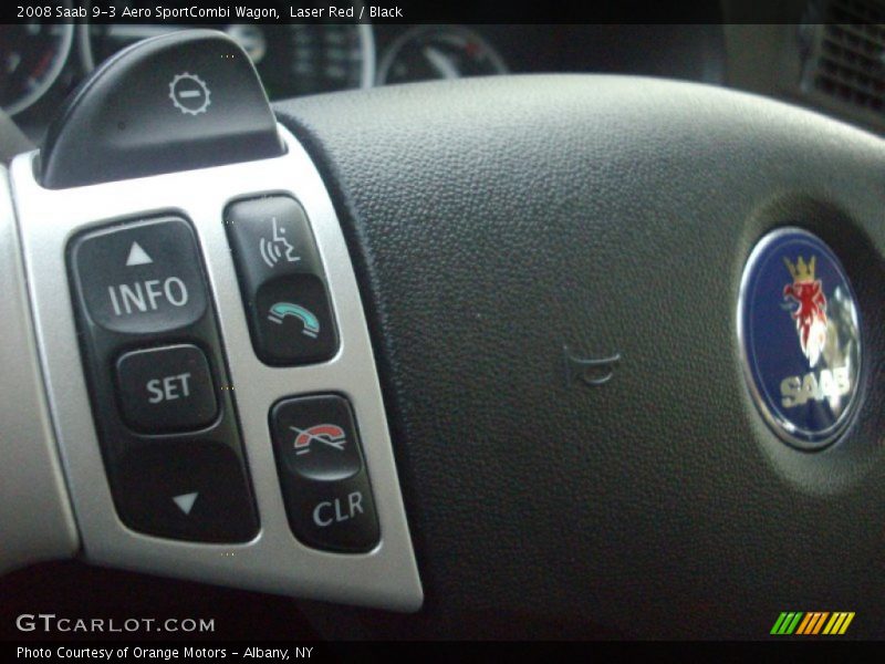 Laser Red / Black 2008 Saab 9-3 Aero SportCombi Wagon