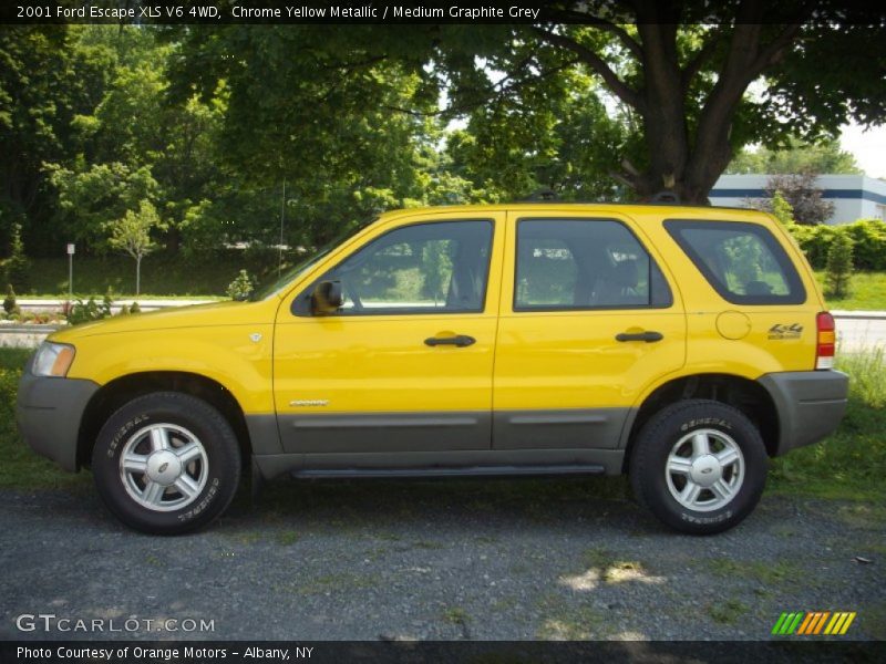  2001 Escape XLS V6 4WD Chrome Yellow Metallic