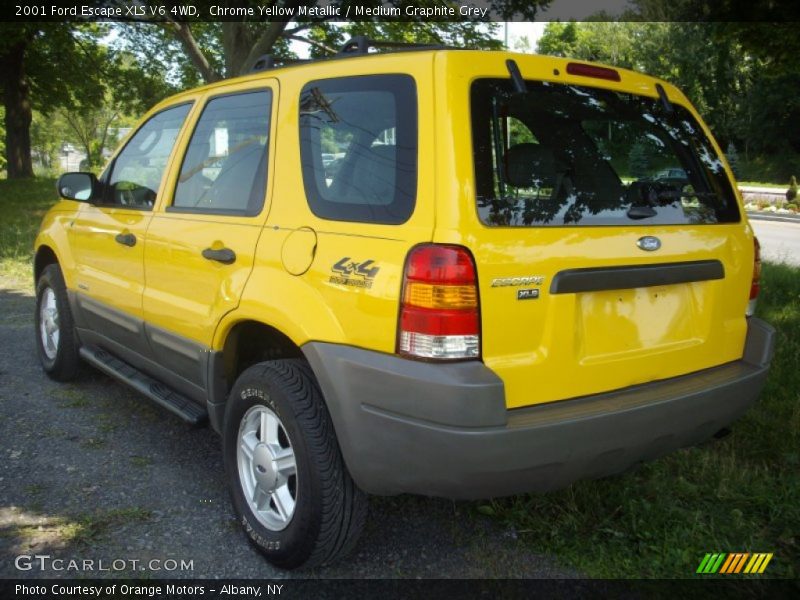 Chrome Yellow Metallic / Medium Graphite Grey 2001 Ford Escape XLS V6 4WD