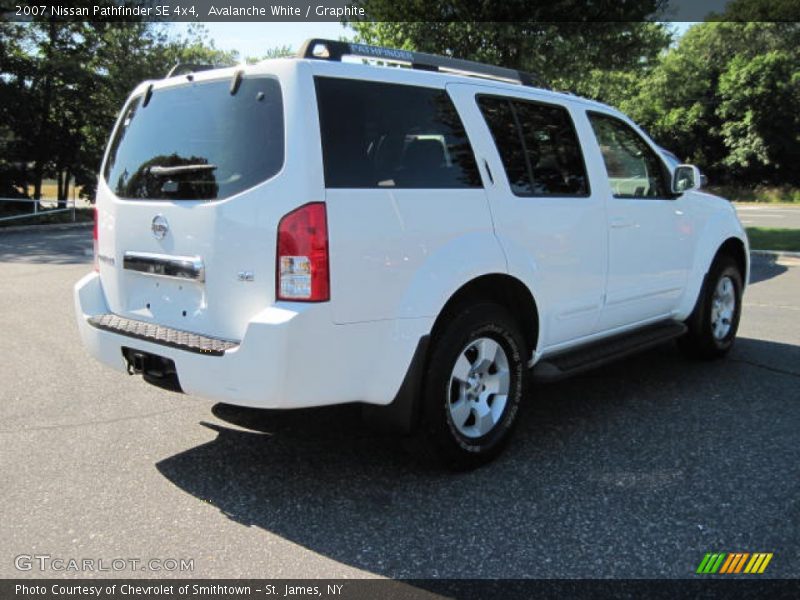 Avalanche White / Graphite 2007 Nissan Pathfinder SE 4x4