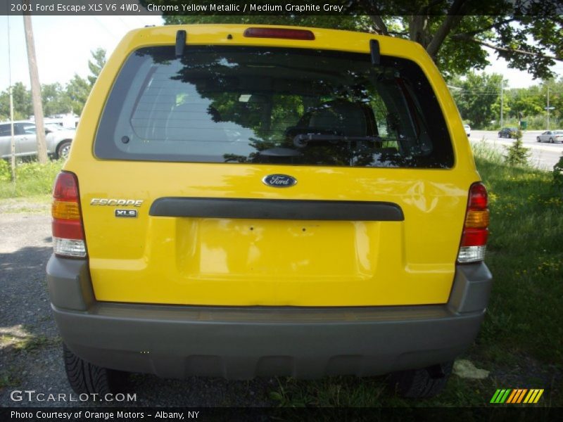 Chrome Yellow Metallic / Medium Graphite Grey 2001 Ford Escape XLS V6 4WD