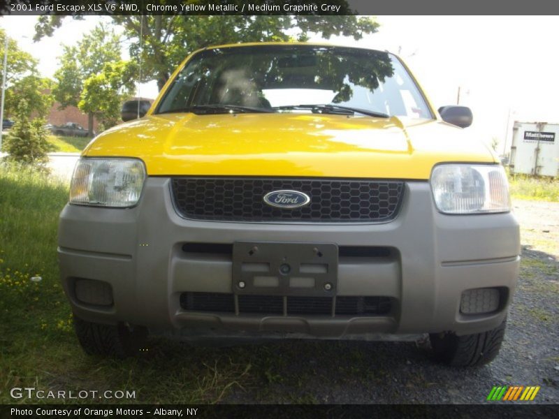 Chrome Yellow Metallic / Medium Graphite Grey 2001 Ford Escape XLS V6 4WD