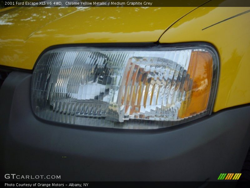 Chrome Yellow Metallic / Medium Graphite Grey 2001 Ford Escape XLS V6 4WD