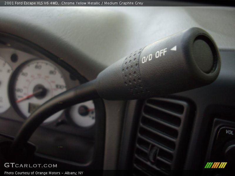 Chrome Yellow Metallic / Medium Graphite Grey 2001 Ford Escape XLS V6 4WD