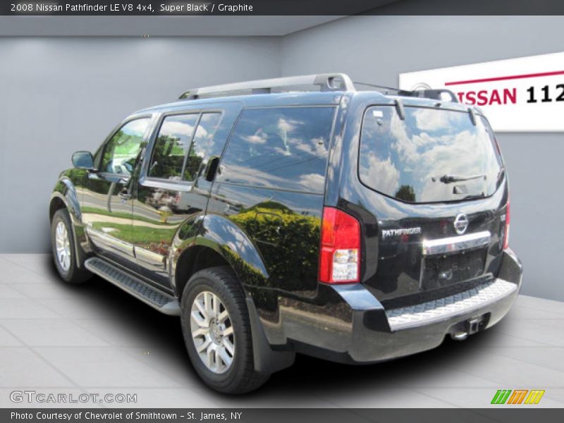 Super Black / Graphite 2008 Nissan Pathfinder LE V8 4x4