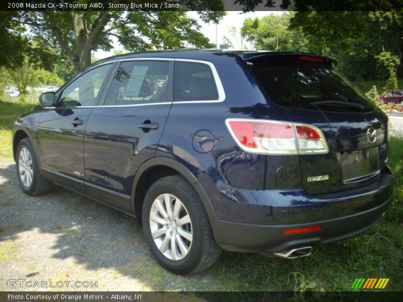 Stormy Blue Mica / Sand 2008 Mazda CX-9 Touring AWD