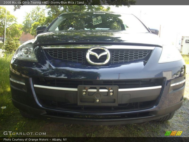 Stormy Blue Mica / Sand 2008 Mazda CX-9 Touring AWD