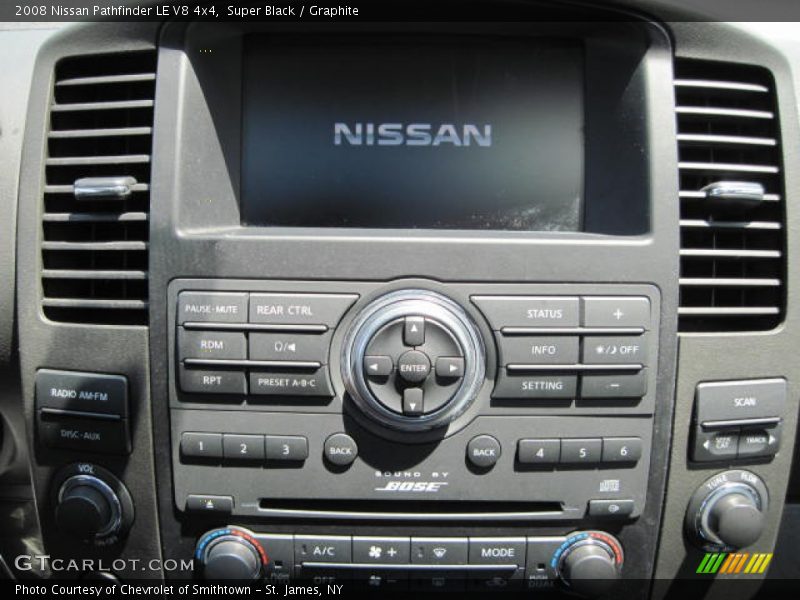 Super Black / Graphite 2008 Nissan Pathfinder LE V8 4x4