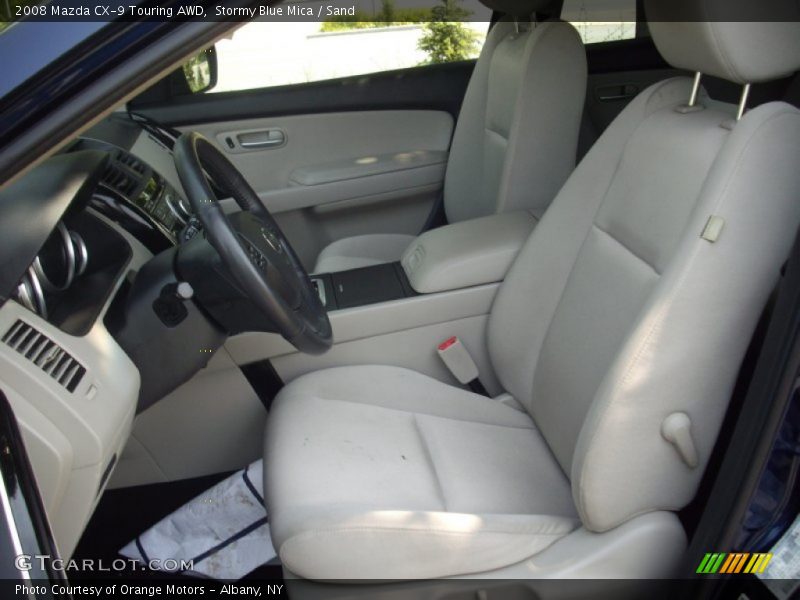 Stormy Blue Mica / Sand 2008 Mazda CX-9 Touring AWD