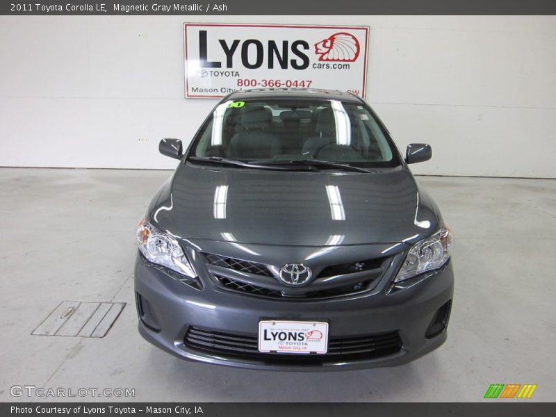 Magnetic Gray Metallic / Ash 2011 Toyota Corolla LE