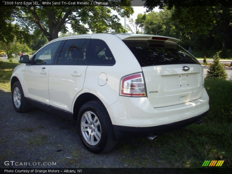 White Sand Tri-Coat Metallic / Charcoal 2008 Ford Edge SEL