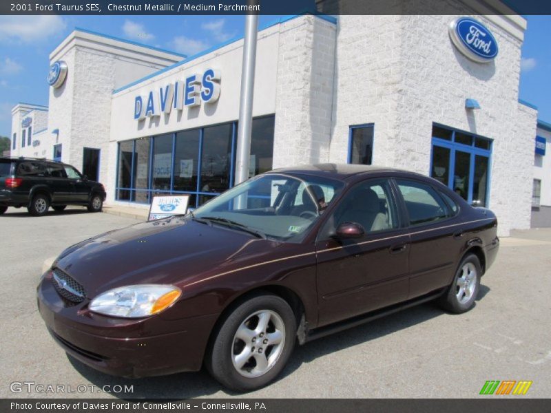 Chestnut Metallic / Medium Parchment 2001 Ford Taurus SES