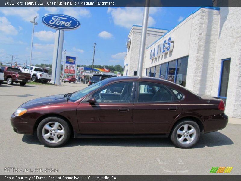 Chestnut Metallic / Medium Parchment 2001 Ford Taurus SES