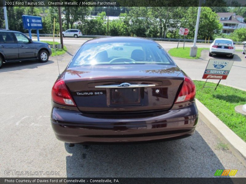 Chestnut Metallic / Medium Parchment 2001 Ford Taurus SES