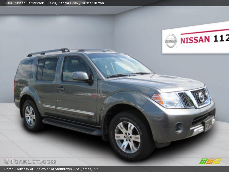 Storm Gray / Russet Brown 2008 Nissan Pathfinder LE 4x4