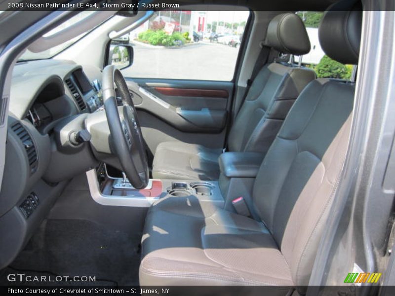 Storm Gray / Russet Brown 2008 Nissan Pathfinder LE 4x4