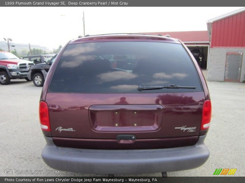 Deep Cranberry Pearl / Mist Gray 1999 Plymouth Grand Voyager SE