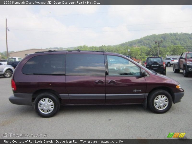 Deep Cranberry Pearl / Mist Gray 1999 Plymouth Grand Voyager SE