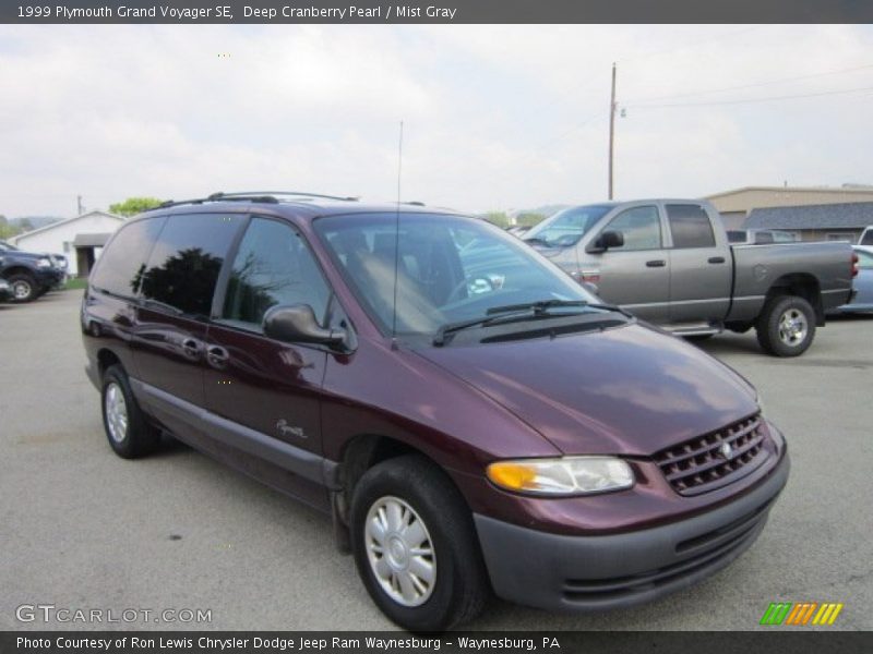 Deep Cranberry Pearl / Mist Gray 1999 Plymouth Grand Voyager SE