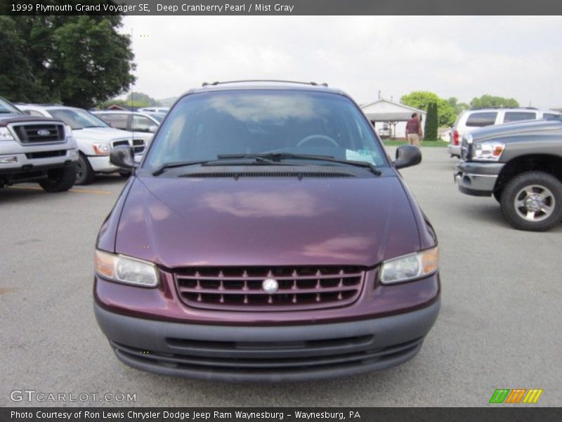 Deep Cranberry Pearl / Mist Gray 1999 Plymouth Grand Voyager SE