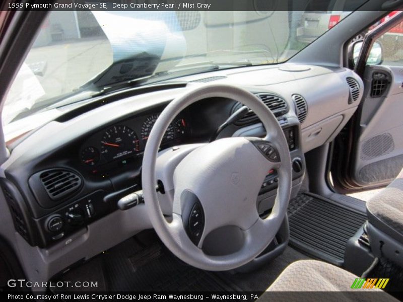 Deep Cranberry Pearl / Mist Gray 1999 Plymouth Grand Voyager SE