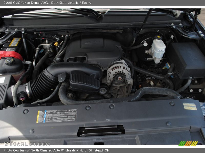 Dark Slate Metallic / Ebony 2008 GMC Yukon Denali AWD