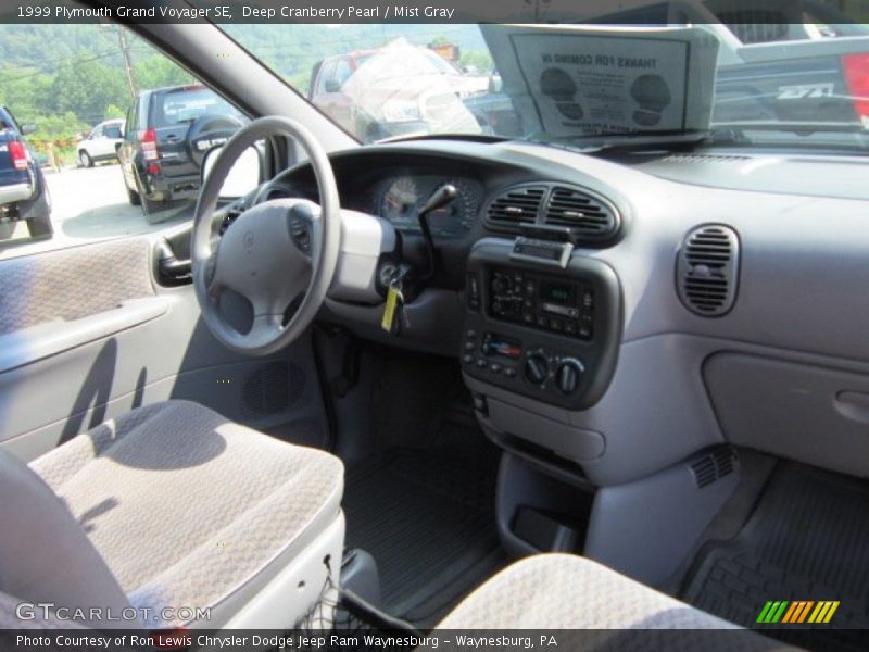 Deep Cranberry Pearl / Mist Gray 1999 Plymouth Grand Voyager SE