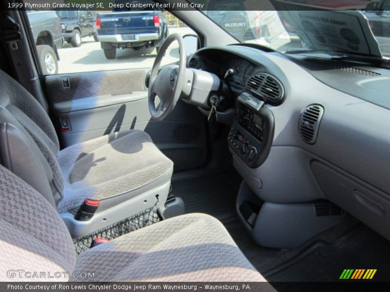 Deep Cranberry Pearl / Mist Gray 1999 Plymouth Grand Voyager SE