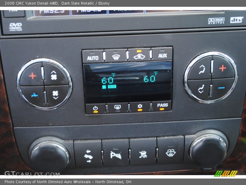 Dark Slate Metallic / Ebony 2008 GMC Yukon Denali AWD