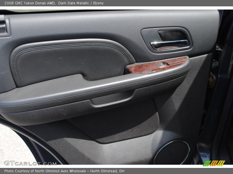 Dark Slate Metallic / Ebony 2008 GMC Yukon Denali AWD