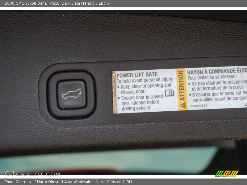 Dark Slate Metallic / Ebony 2008 GMC Yukon Denali AWD