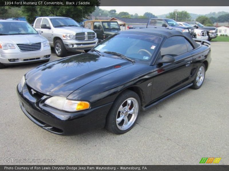 Black / Saddle 1994 Ford Mustang GT Convertible